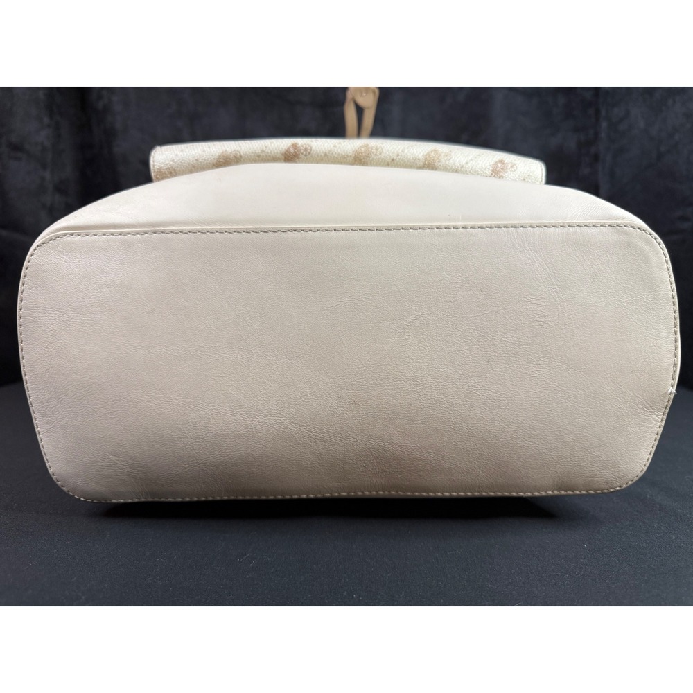 Coach Court Backpack Signature Horse and Carriage Chalk White Leather C4135 - Picture 7 of 16